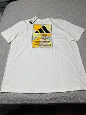 Adidas Men’s Regular Fit White Tee, NWT’s, Size XL